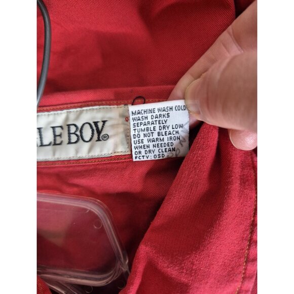 VTG Bugle Boy Long Sleeve Metal Button Up Red Western Shirt Men's Sz L NEW - Picture 4 of 13